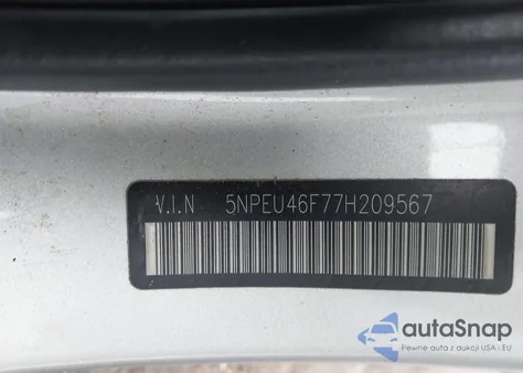 2007 Hyundai Sonata Se/Limited из США, поврежденный, VIN 5NPEU46F77H209567